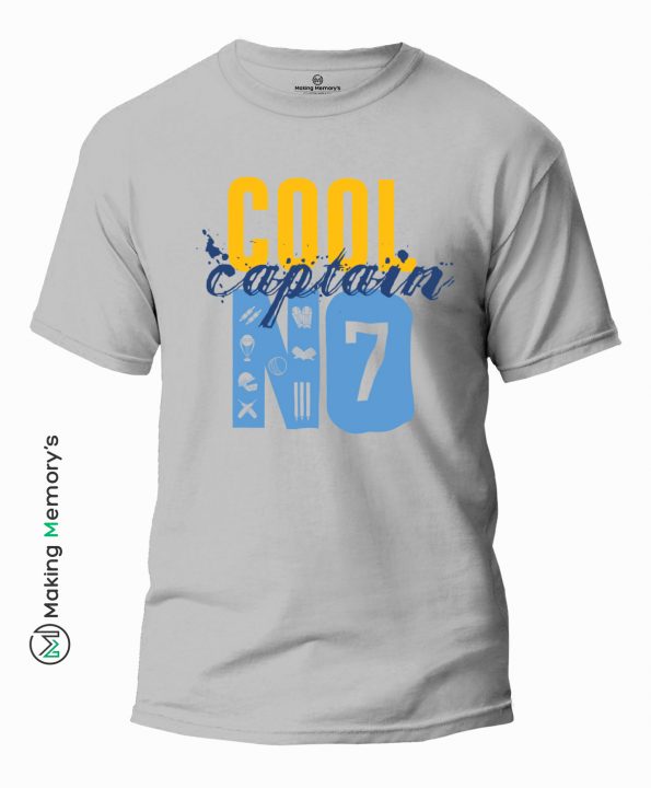 Cool-Captain-No-7-Gray-T-Shirt-Making Memory's