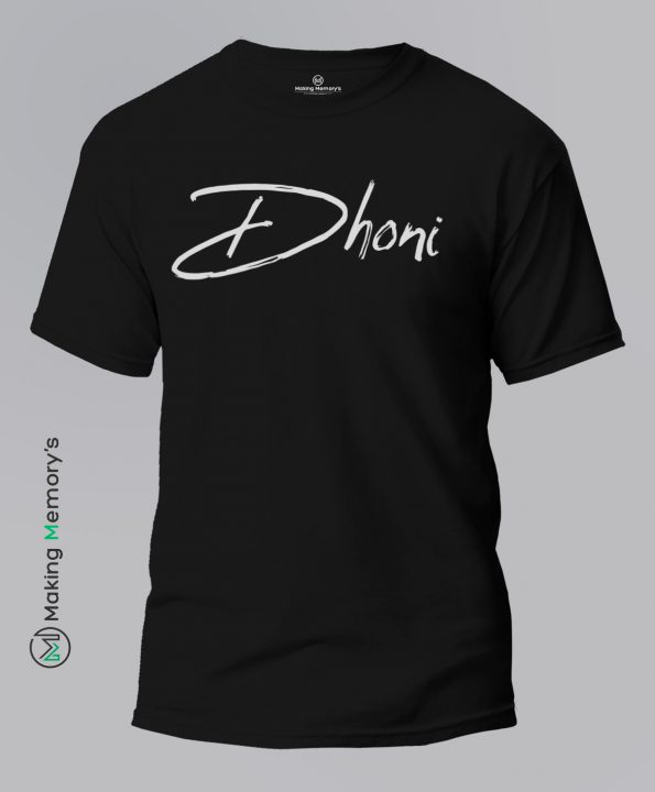 Dhoni-IPL-Black-T-Shirt-Making Memory’s