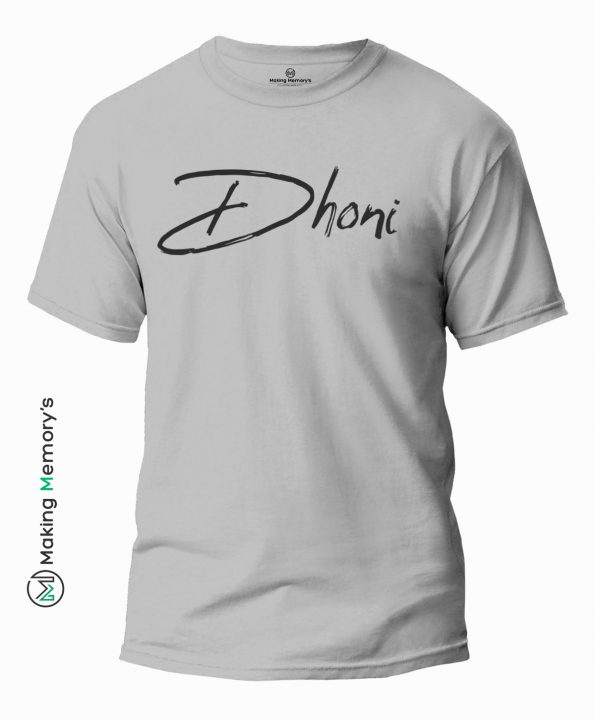 Dhoni-IPL-Gray-T-Shirt-Making Memory’s