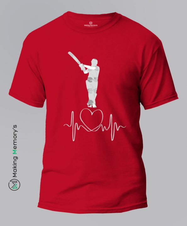 Life-Of-Cricket-Red-T-Shirt