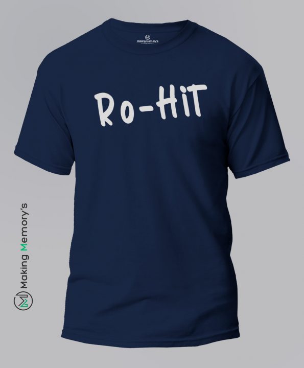 Ro-Hit-IPL-Blue-T-Shirt-Making Memory's