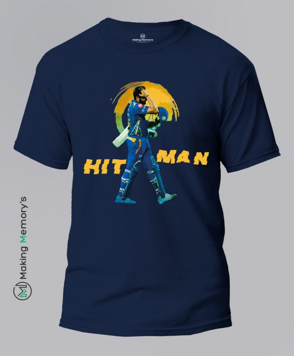Rohit-Hitman-Blue-T-Shirt-Making Memory's