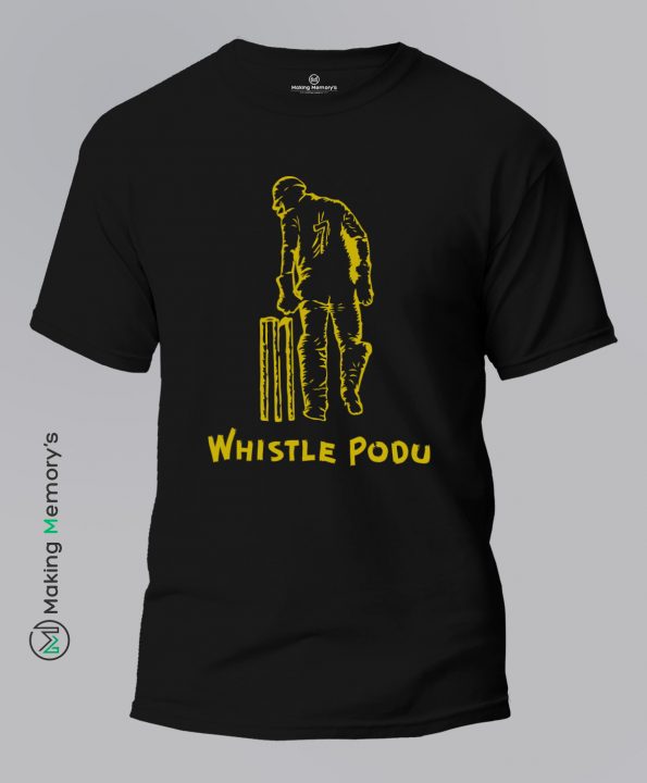 Whistle-Podu-Black-T-Shirt - Making Memory's