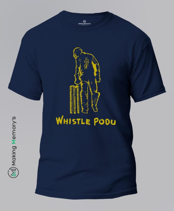 Whistle-Podu-Blue-T-Shirt - Making Memory's