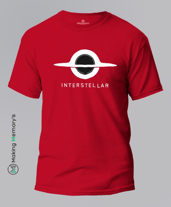 Interstellar-Blackhold-Red-T-Shirt-Making Memory's