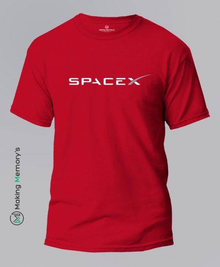 Spacex-Red-T-Shirt-Making Memory's