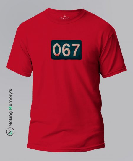 Squid-Game-No-067-Red-T-Shirt-Making Memory's