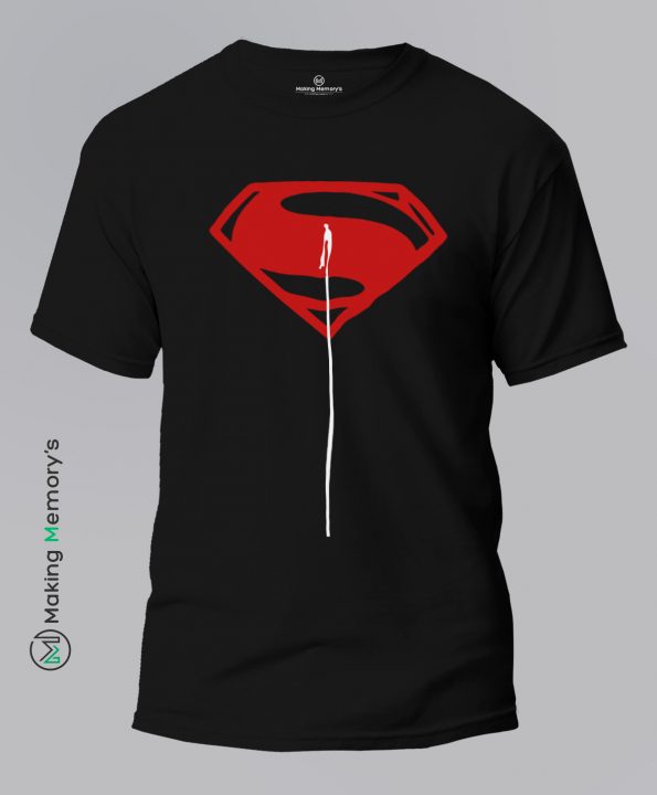 Superman-Fly-Black-T-Shirt-Making Memory's