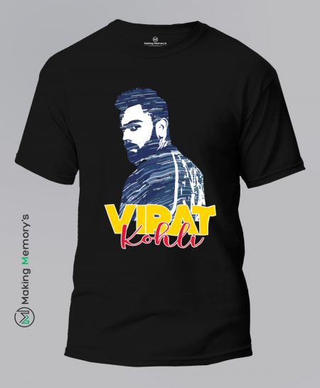 The-King-Virat-Kohli-Black-T-Shirt - Making Memory's