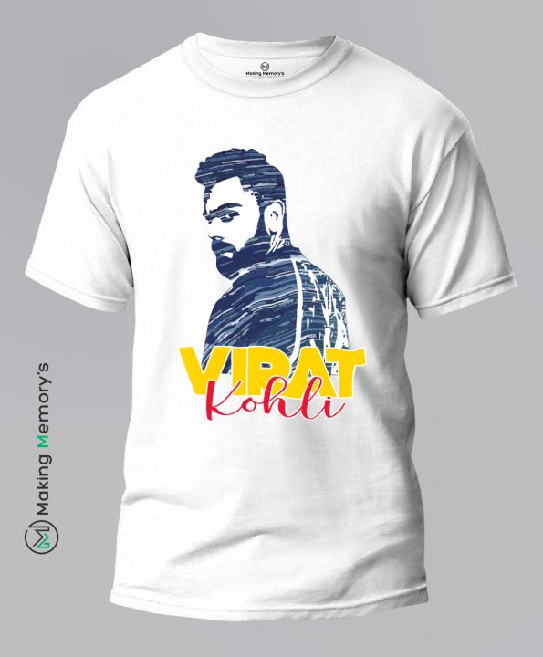 The-King-Virat-Kohli-White-T-Shirt - Making Memory's