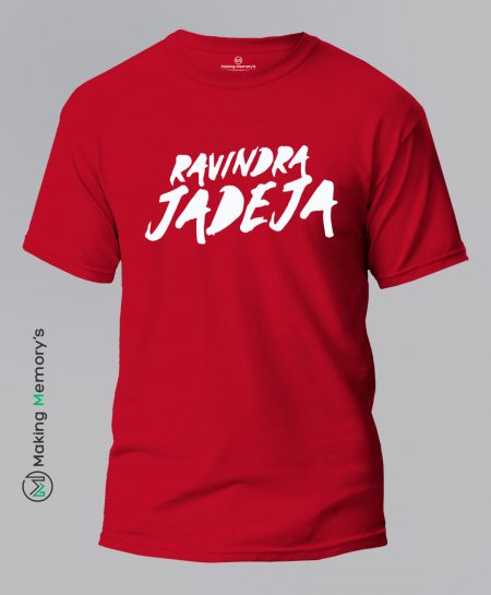 The-Ravindra-Jadeja-IPL-Red-T-Shirt - Making Memory's