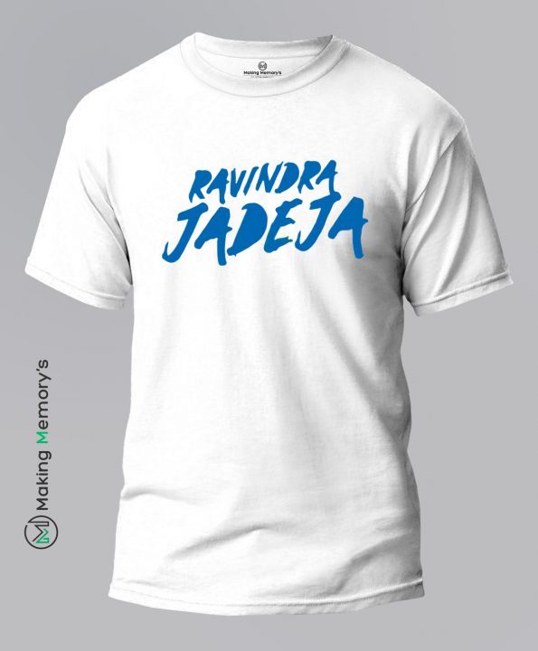 The-Ravindra-Jadeja-IPL-White-T-Shirt - Making Memory's