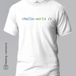 Hello-World-White-T-Shirt – Making Memory’s