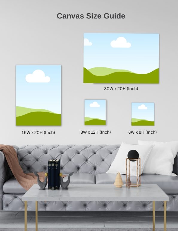 Size Guide - Canvas - mm